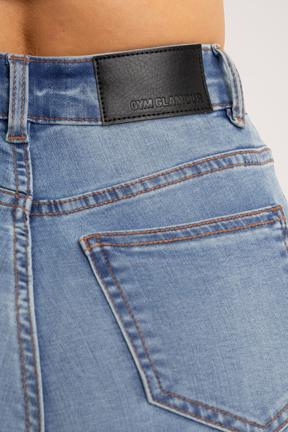 Jeansy dzwony light blue