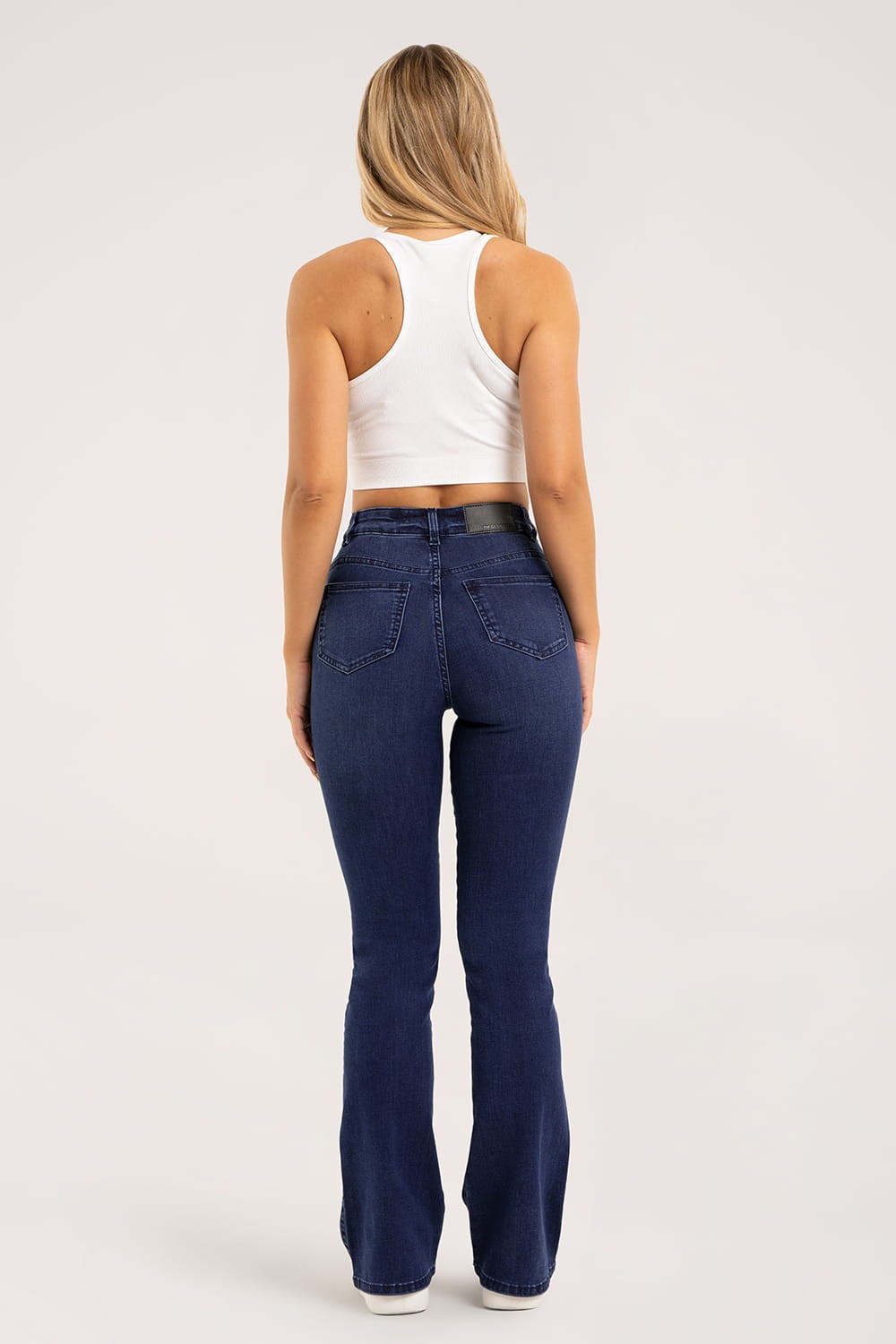 Jeansy dzwony navy blue