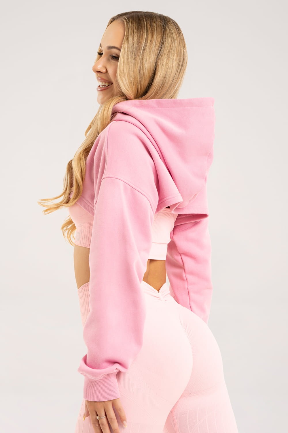 Bluza cut out pink