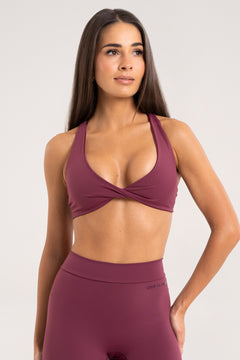 Podprsenka twist glow burgundy
