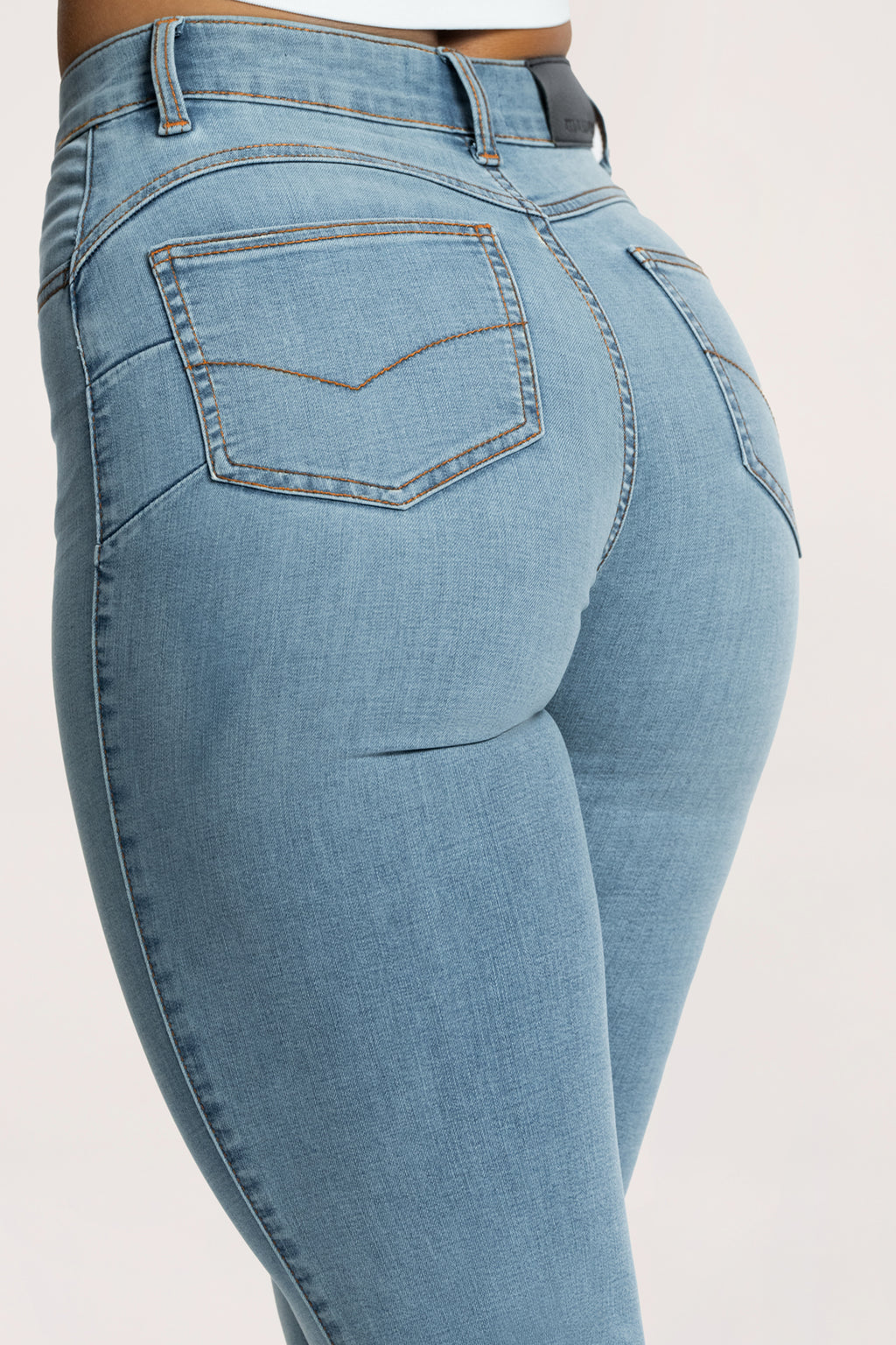 Jeansy dzwony perfect slim light blue