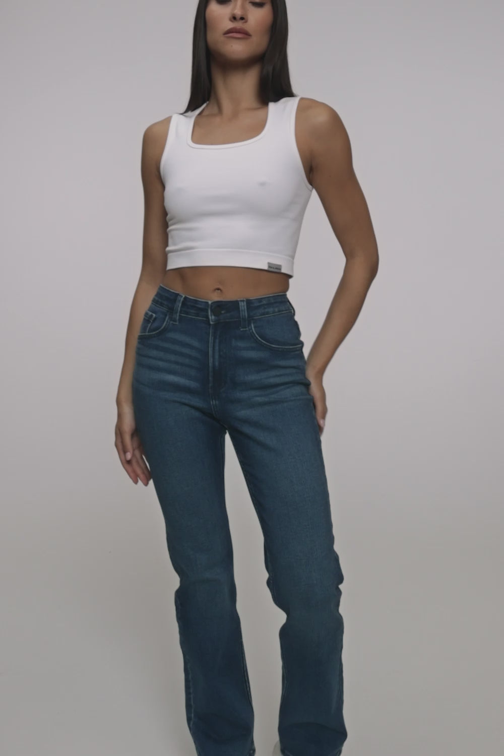 Jeansy classic navy blue