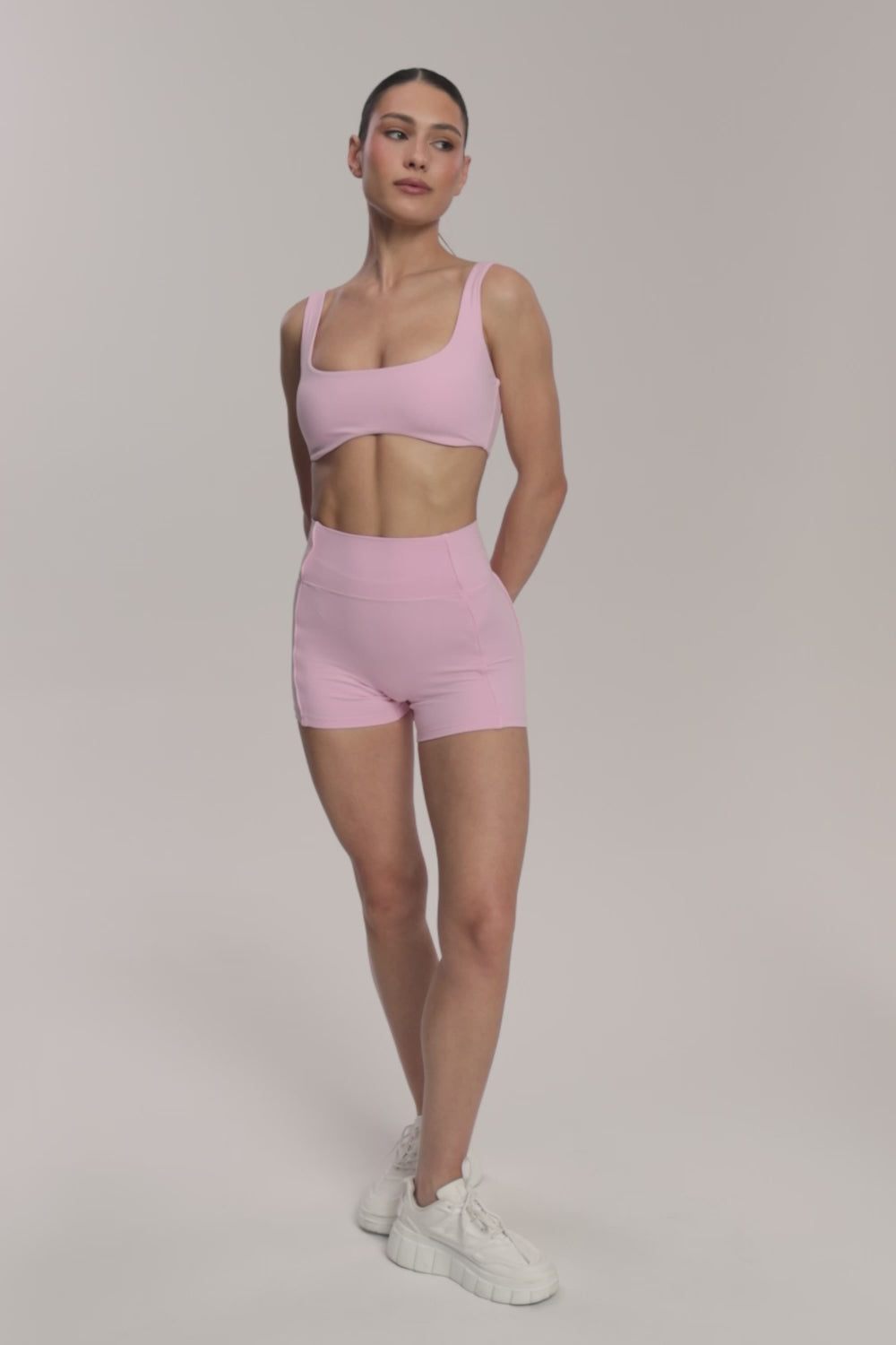 Spodenki pilates era pink