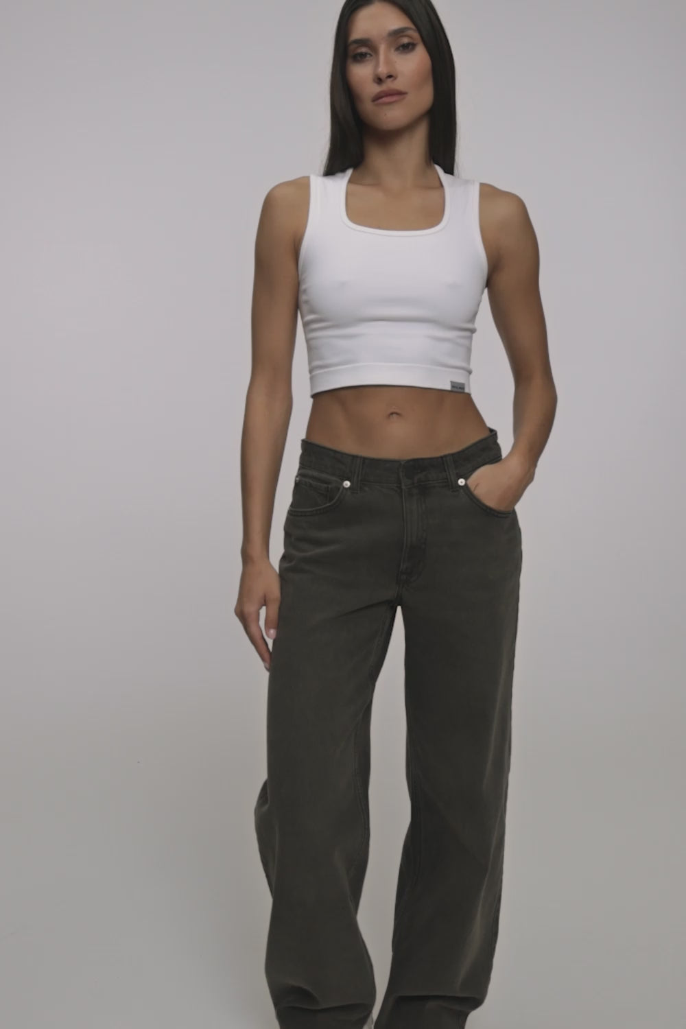Jeansy boyfriend grey