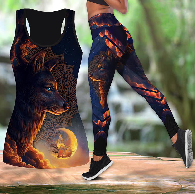 GymGlamour™ Wolf Yoga Set